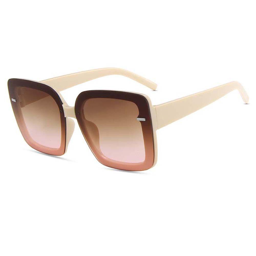 Kính Chống Nắng Hàn Quốc WMES15H Gọng Vuông Họa Tiết Da Báo Thời Trang Cho Nữ