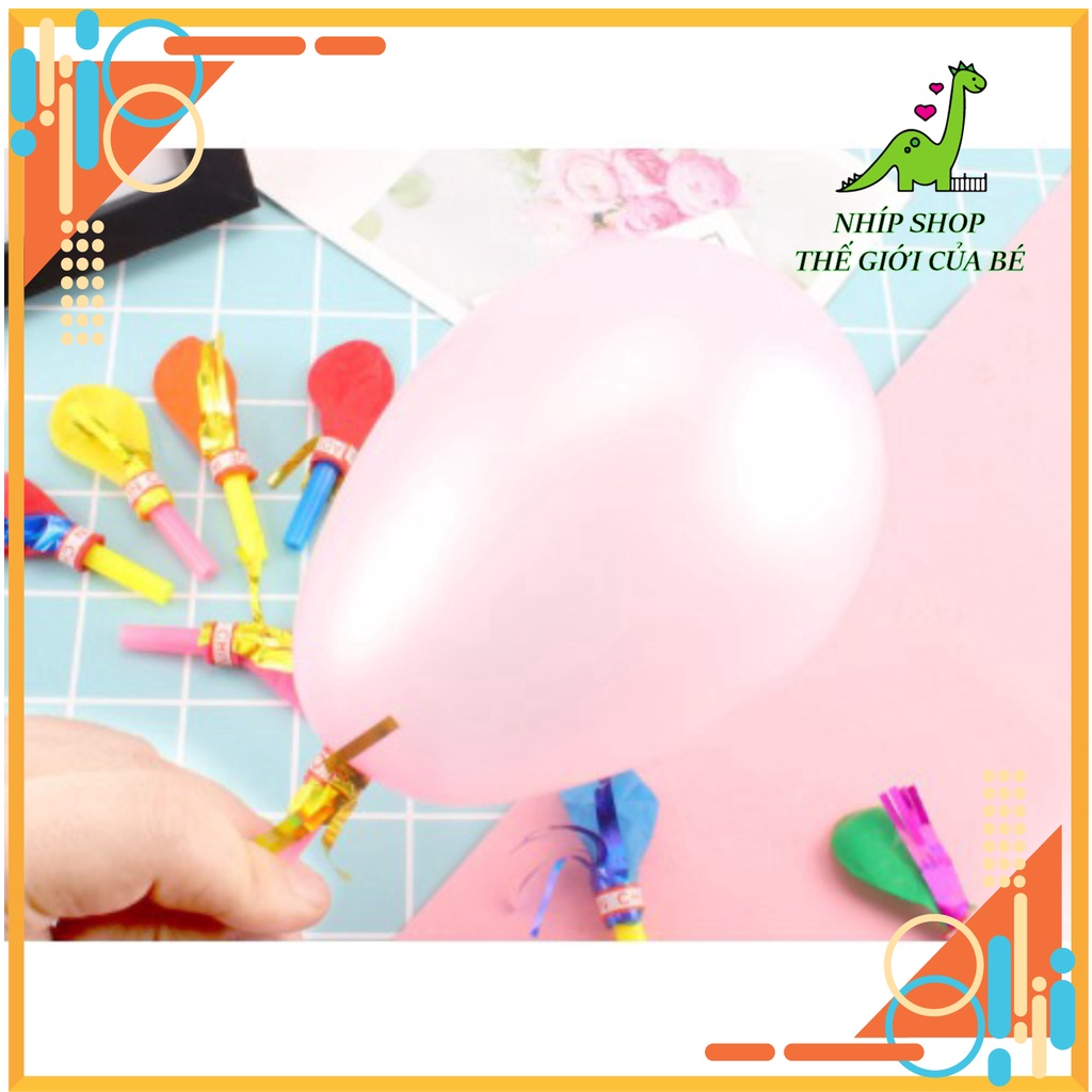 Còi Thổi Bóng Bay Cho Bé Vui Nhộn