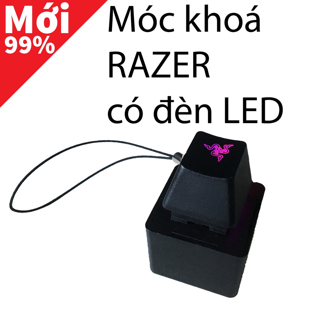 CHÍNH HÃNG - Móc chìa khoá RAZER có đèn led RAZER Keychain LED