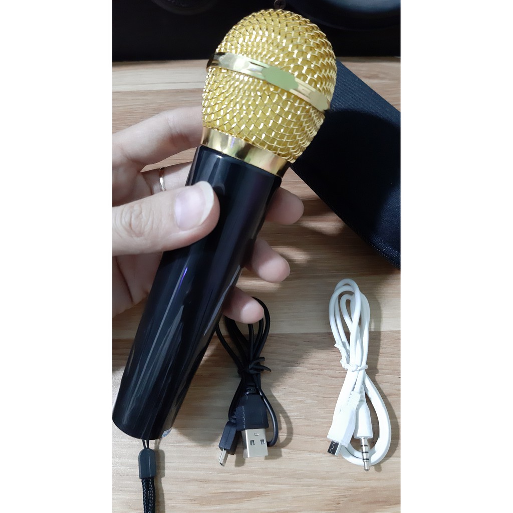 MICRO BLUETOOTH KHÔNG DÂY KTV HÁT KARAOKE TRÊN Ô TÔ KẾT NỐI VỚI XE BẰNG SÓNG FM