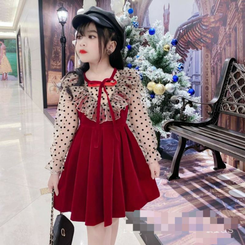 Đầm xòe bé gái