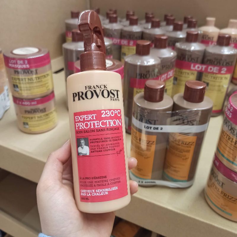 Xịt chống nhiệt bảo vệ tóc chống khô xơ Provost