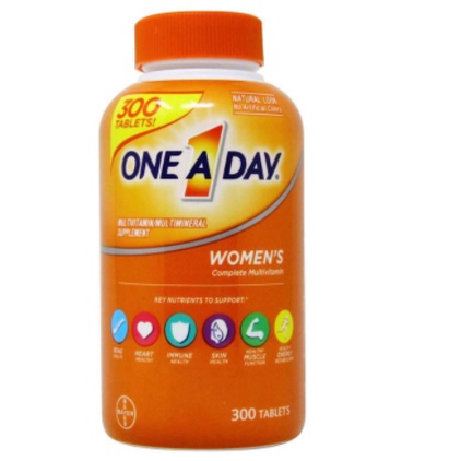 Viên uống Vitamin Tổng hợp One A Day Women’s Complete Multivitamin Lọ 300 Viên
