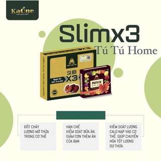 Giảm Cân X3 Tặng Detox ban đêm 15 viên - CÓ TEM QR CODE
