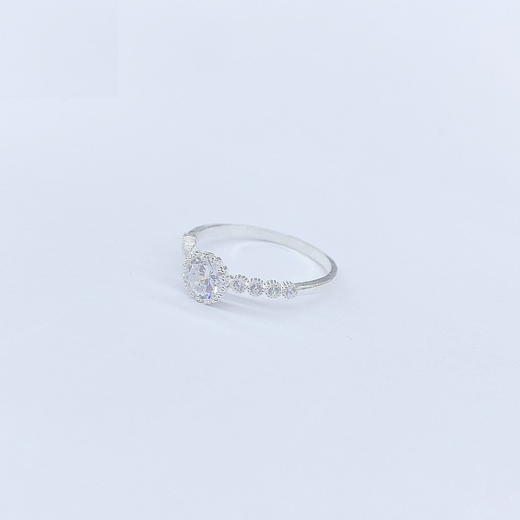 Nhẫn bạc nữ, nhẫn nữ bạc ta thật ss925 đính đá chuẩn xịn, cam kết sáng đẹp không xỉn màu - Mã TSJ02