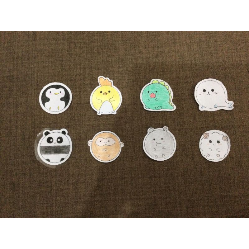 [Set 4 sticker] 1K handmade siêu rẻ, siêu cute