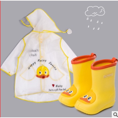 Áo mưa cao cấp và ủng cho bé, vải trong suốt dễ thương (có thể dùng mặc đi dã ngoại) hoặc tới trường
