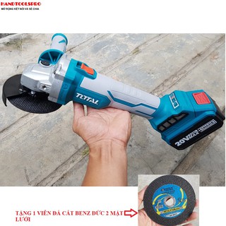 20V Thân Máy mài góc không chổi than dùng pin 100mm Total TAGLI1002 (TẶNG 1 VIÊN ĐÁ CẮT)