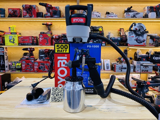 MÁY PHUN SƠN HIỆU RYOBI JAPAN PS-1000 MỚI 100% CHÍNH HÃNG NHẬP KHẨU