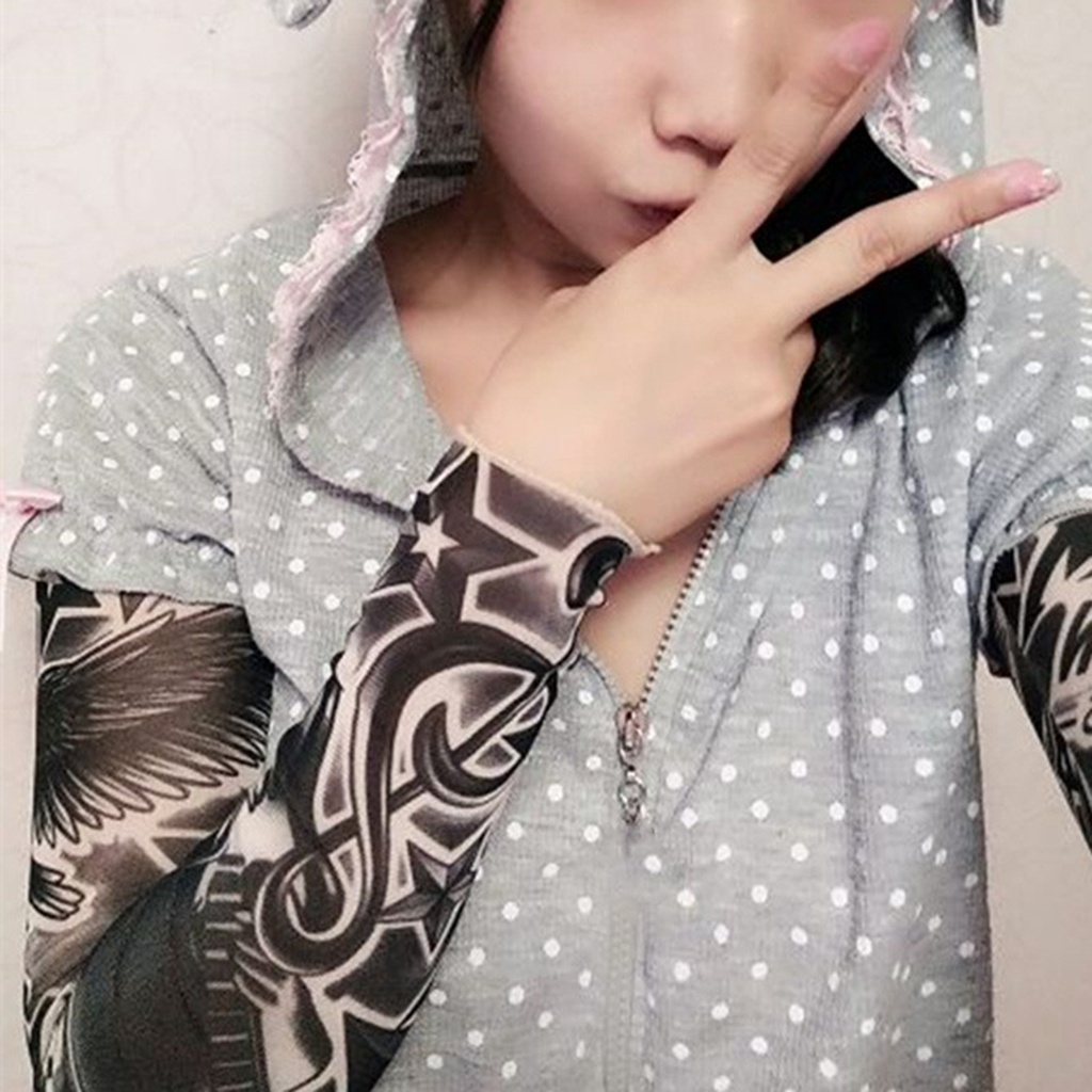 Tất Cánh Tay Giả Bằng Nylon Co Giãn Chống Tia UV Bảo Vệ Khi Hoạt Động Ngoài Trời