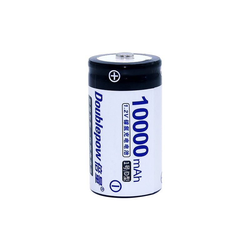Pin sạc lại cỡ đại Size D (số 1) 10.000mAh Doublepow chuyên dùng cho bình nước nóng, bếp gas...