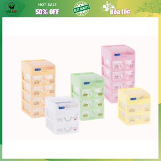 Tủ nhựa mini Duy Tân Tomi Nhỏ 3-4-5 tầng - Tủ nhựa đựng đồ đa năng siêu tiện dụng (Giao màu ngẫu nhiên)