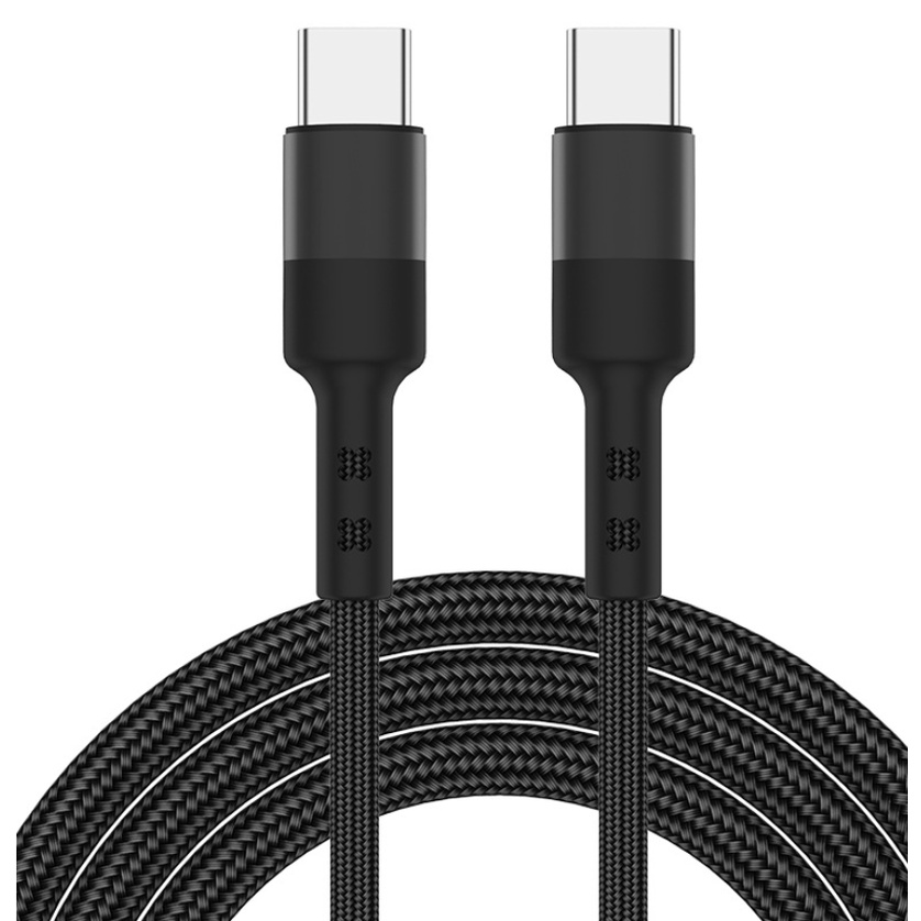 Cáp sạc 2 đầu Type C  PD 60W -0.3m 1m dây sạc nhanh type c to type c qc3.0 Bọc Dù macbook ipad samsung