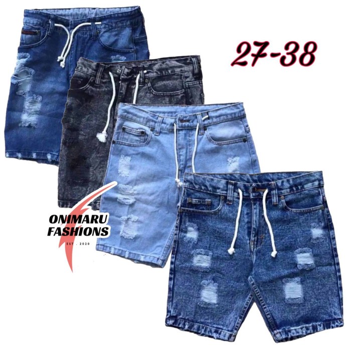 Quần Short Jean Rách Cá Tính Hợp Thời Trang Cho Nam Size 27-28