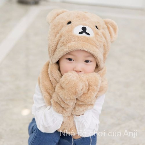 Children's hat thick three layers winter cute warm hat