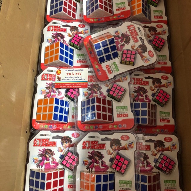 Rubic 3x3 6 mặt tặng kèm 1 Rubic nhỏ