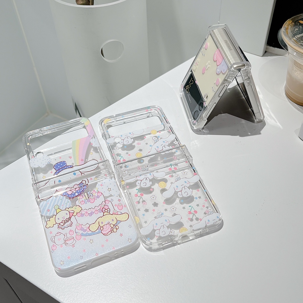 Ốp Điện Thoại PC Cứng Chống Sốc In Hình Kẹo / Mèo / Gấu Thần Cupid Cho Samsung Galaxy Z Flip 4 5G