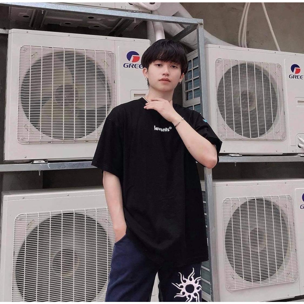 Áo Thun Local Brand Levents Đen Chữ Trắng V1 Unisex Nam Nữ Full Mạc