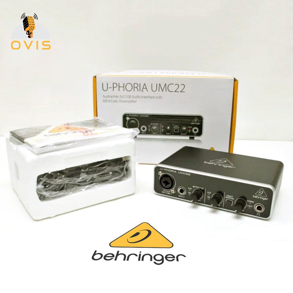 Behringer U-PHORIA UMC22 - Sound Card Thu Âm và Làm Nhạc