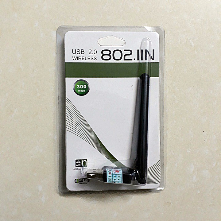 USB thu wifi có anten chuẩn 300Mbps