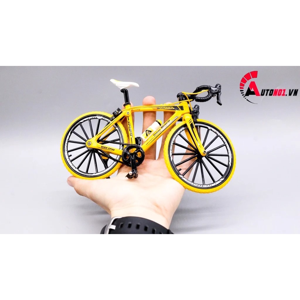 MÔ HÌNH XE ĐẠP ĐỊA HÌNH SPORT YELLOW 1:8 DIECAST MODEL 7747