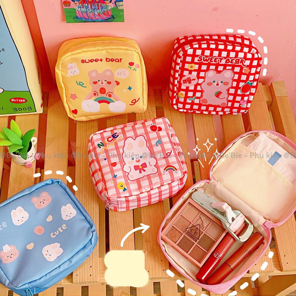 Túi đựng đồ mini hình vuông dễ thương BeBie - BP372
