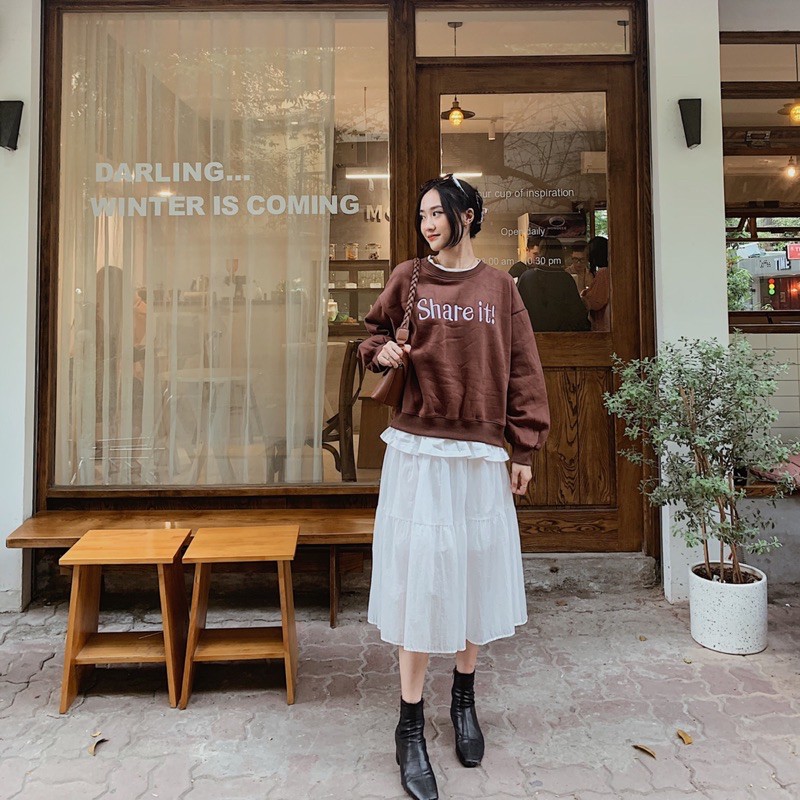 [Mã FADIRECT20 giảm 20K đơn 150K] CHÂN VÁY TIỂU THƯ HÀN QUỐC XINH XẮN🟤 ( chất đẹp - HÀNG HOT) | BigBuy360 - bigbuy360.vn