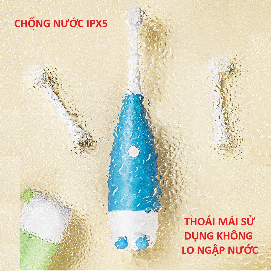 Bàn chải đánh răng điện tự động an toàn cho bé Bàn chải điện kids cao cấp ✅