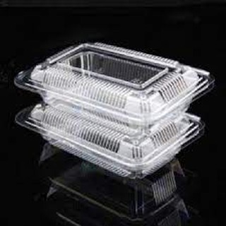 Combo 100 hộp nhựa đựng bánh bông lan cuộn, su kem, bánh tráng trộn, hoa quả, đồ ăn - H04