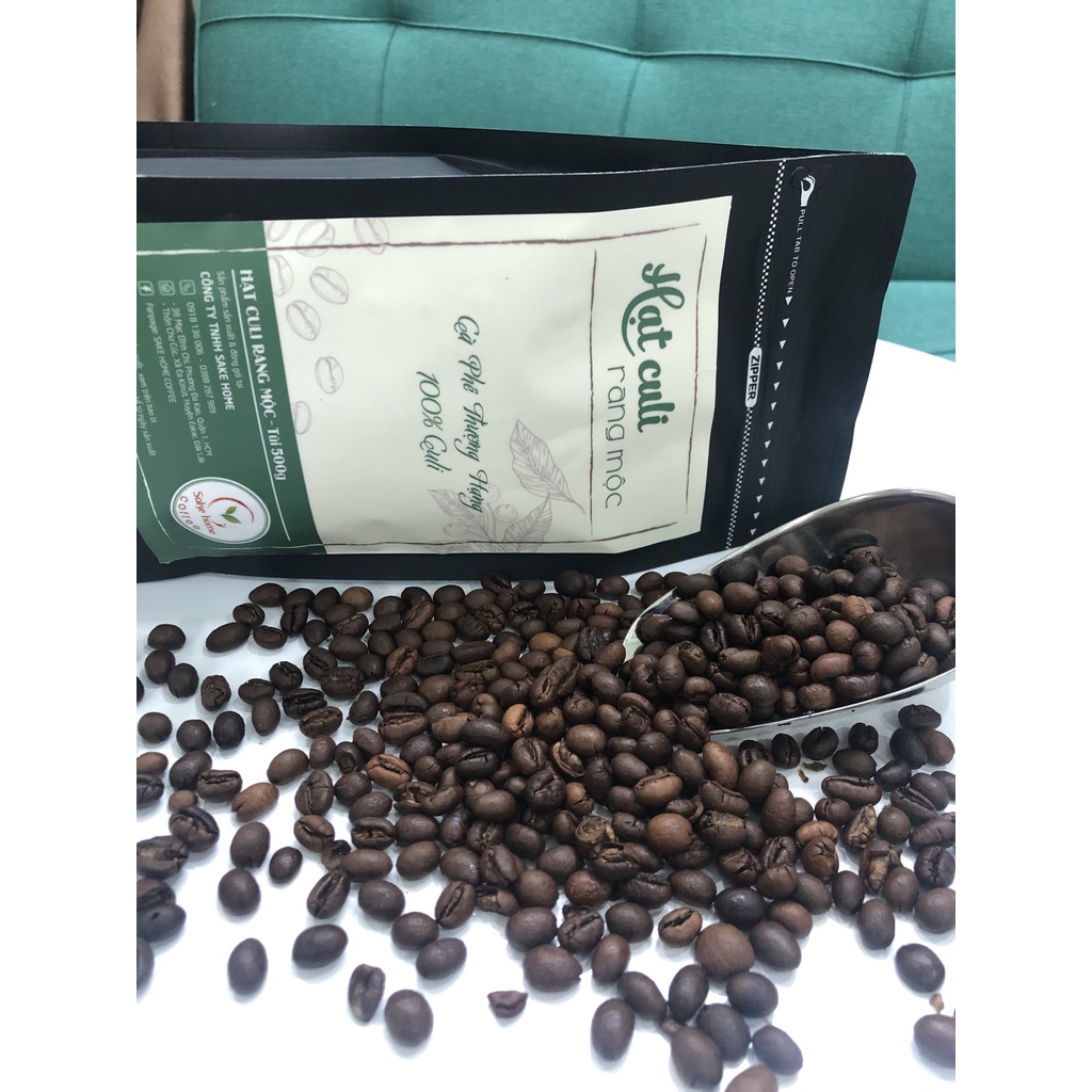 Cà phê rang mộc - Hạt Cà phê Culi Robusta nguyên chất, hương vị mạnh mẽ thơm nồng, đắng đậm