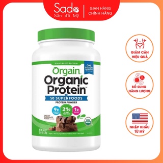 Bột Protein Hữu Cơ Orgain Organic Protein Bổ Sung Chất Đạm Tăng Cường Sức Khỏe