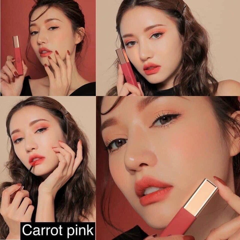 Son kem 3CE carot pink : màu hồng carot 💋