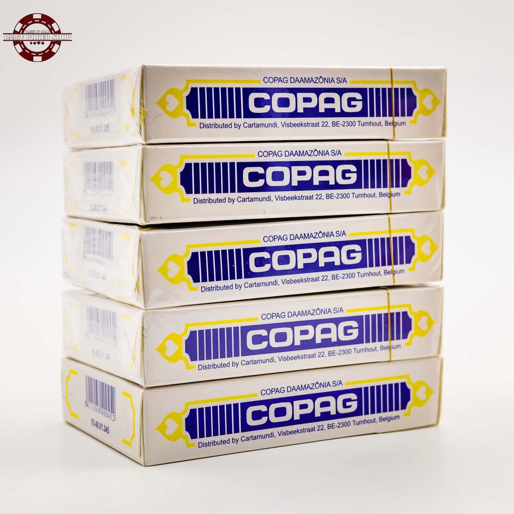 Combo 10 bộ bài tây nhựa Poker size, bài poker Copag Plastic Card số to Jumbo chống nước - 1996V Poker Shop