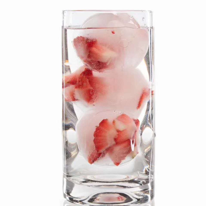 (Bán Buôn Sỉ) Bộ 4 Khuôn Làm Đá Viên Tròn - Làm Thạch - Kem 5,5Cm T2