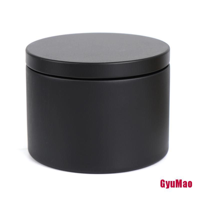 Hộp Thiếc Đựng Nến/Đồ Trang Điểm/Nến Họa Tiết Vân Gỗ