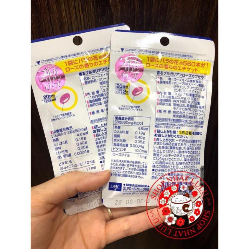 Viên Uống Hoa Hồng DHC Bulgarian Rose Capsule Nhật Bản | BigBuy360 - bigbuy360.vn