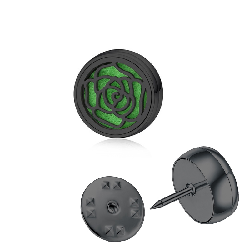 Khóa Kẹp Đeo Khẩu Trang 12mm Màu Đen Tinh Khiết Kèm 10 Miếng Lót