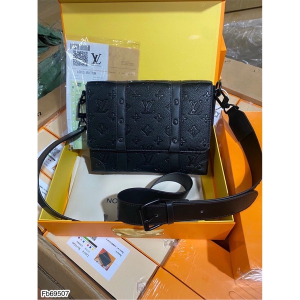 Túi Đeo Chéo LV Da PU Full Box Cao Cấp - Túi Đeo Chéo Nam Nữ Tang Logo Net Căng