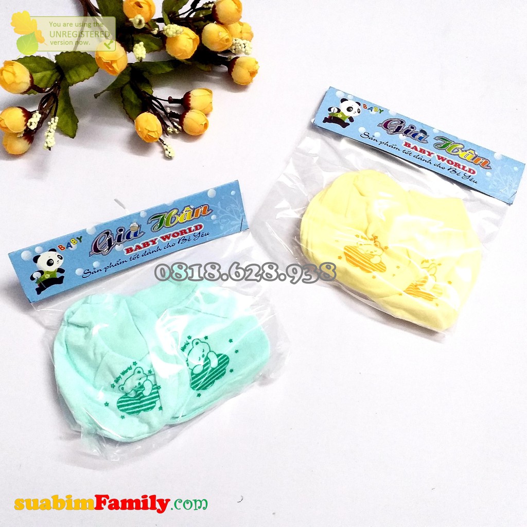 Bao tay chân màu bo Gia Hân