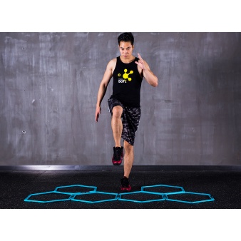Vòng lục giác gỗ hỗ trợ tập gym thể dục thương hiệu Livepro AGILITY GRID SYSTEM mã LP8612