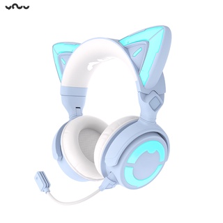 Tai nghe tai mèo Demon Dance YOWU Cat Ear Headphone 4 phiên bản Blue.