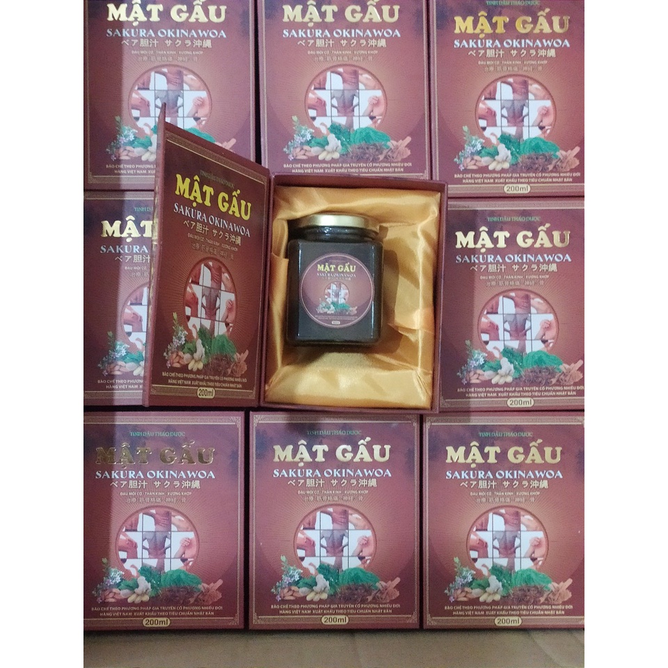 Mật gấu xoa bóp đau cơ đau lưng tinh dầu thảo dược Sakura Okinawoa