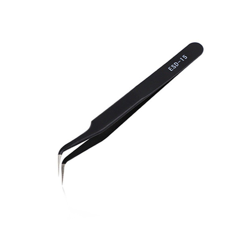 [Hàng mới về] Nhíp Gắp Đá Trang Trí Móng Tay / Lông Mi Màu Đen Bằng Acrylic