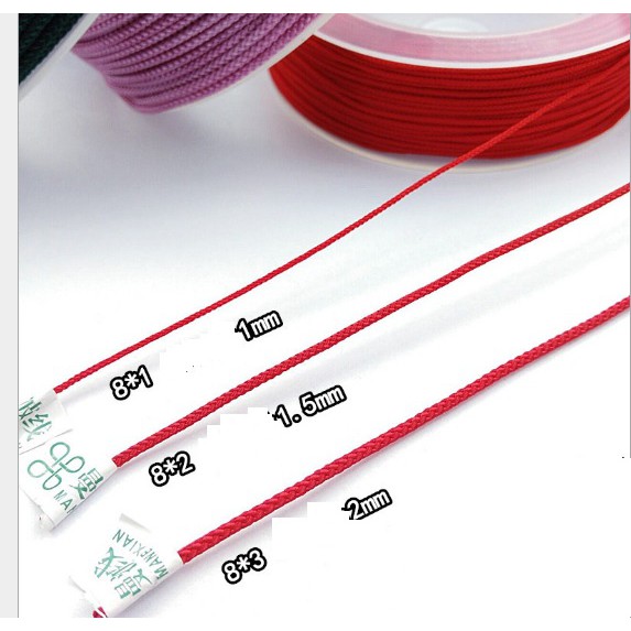 2met dây dù xoắn nhật  loại 1-1.5-1.7-2-3mm làm vòng