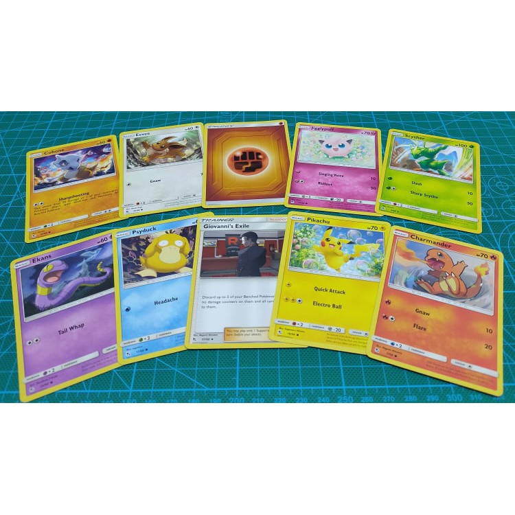 Gói thẻ bài Pokemon 10 lá loại thường