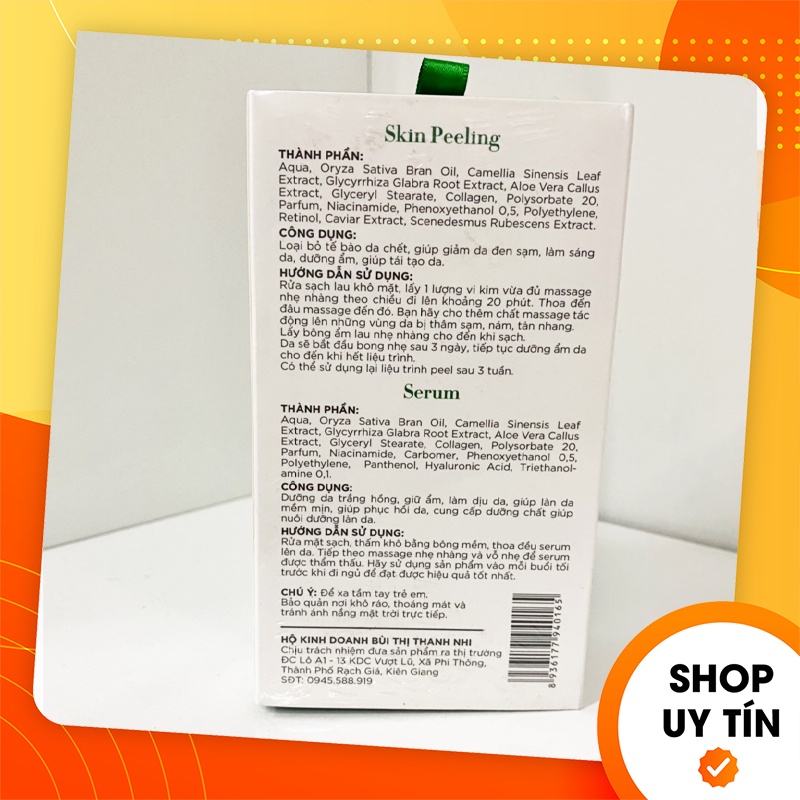 [Chính hãng] Vi Tảo Trứng Cá Nhật Nicos Tái Tạo Peel Da Ngừa Lão Hóa Thanh Nhi - Nikos Beauty - 8936177940165