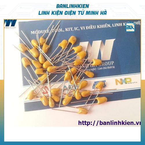 Tụ Tantalum 104-100nF 50V 20% DIP5.08 (10 Chiếc)