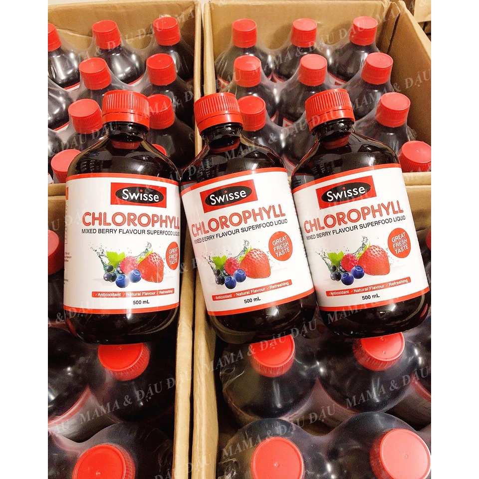 Nước Diệp Lục CHLOROPHYLL SWISSE giải đ.ộ.c gan, mát gan