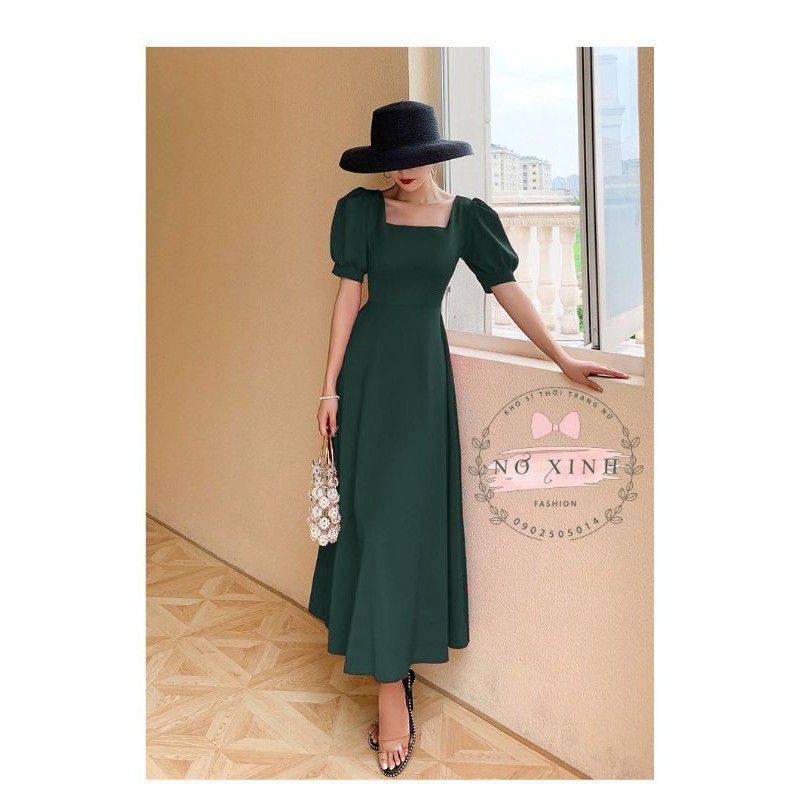 Đầm Maxi Tay Phồng Cao Cấp Loại 1 Đủ Size M-L-XL-XXL 🌿 (kèm ảnh + clip thật) | BigBuy360 - bigbuy360.vn