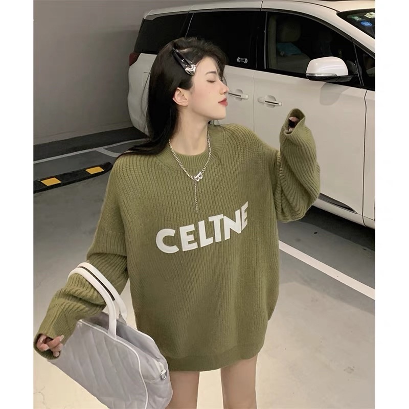⚡️Hàng Quảng Châu⚡️Áo len oversize Đen cá tính